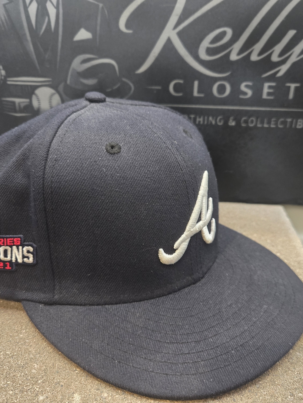 New Era 59FIFTY Atlanta Braves 2021 World Series Champions Fitted Hat Cap 7 1/4